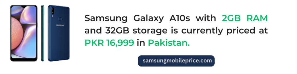 Samsung A10s Price in Pakistan 2GB 32GB