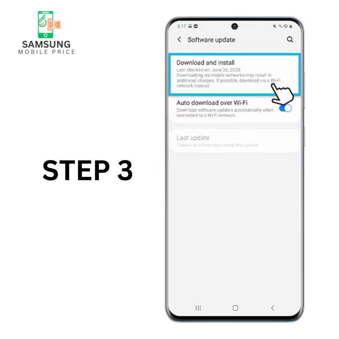Step 3 of Security Update For Galaxy S22