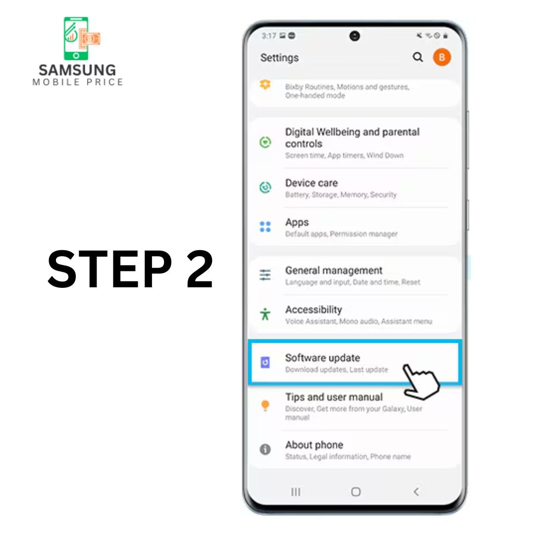 Step 2 of Security Update For Galaxy S22