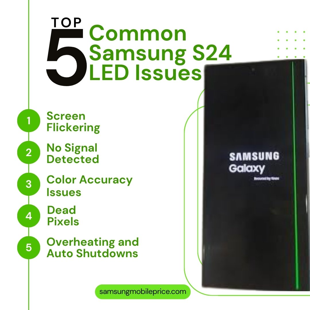 Top Five common issues of Samsung s24 LED